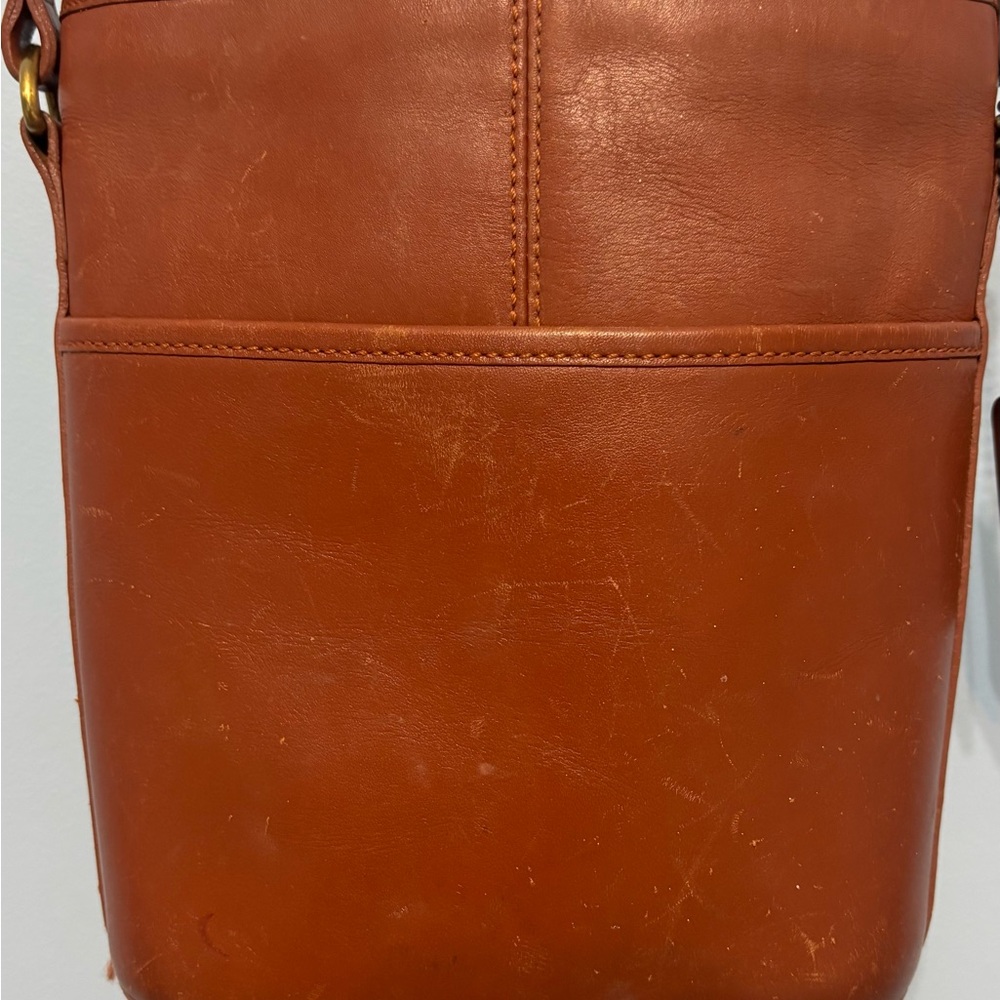 Coach Tan Leather Crossbody Bag - Picture 2 of 8